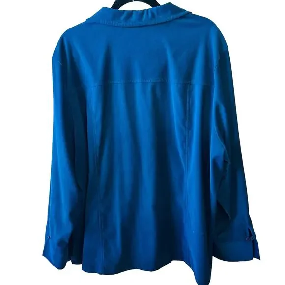 Vintage August Max Woman Long Botton Down 3X - Picture 2 of 4